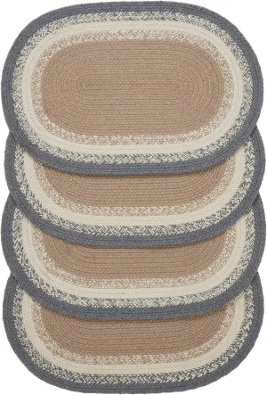 VHC Brands Finders Keepers Oval Placemat Set of 4 13x19