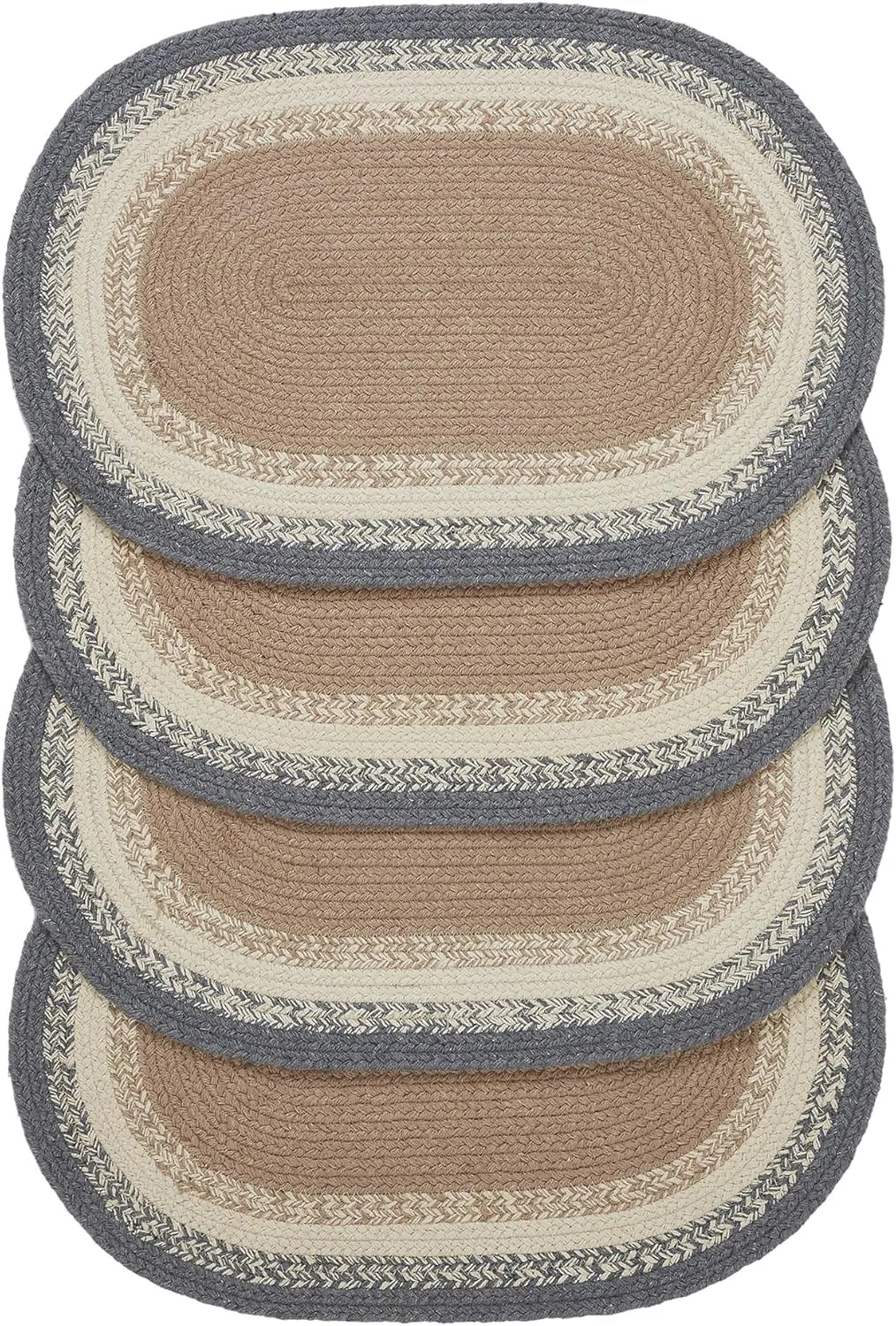 VHC Brands Finders Keepers Oval Placemat Set of 4 13x19