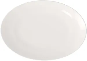 Villeroy & Boch For Me Oval Platter, 16 in, Premium Porcelain, White