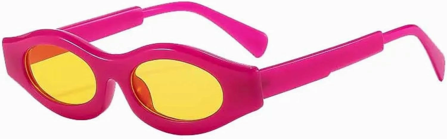 Vintage Punk Small Oval Sunglasses Men Women Trend Fashion Be All Match Driveing Sun Glasses Uv400