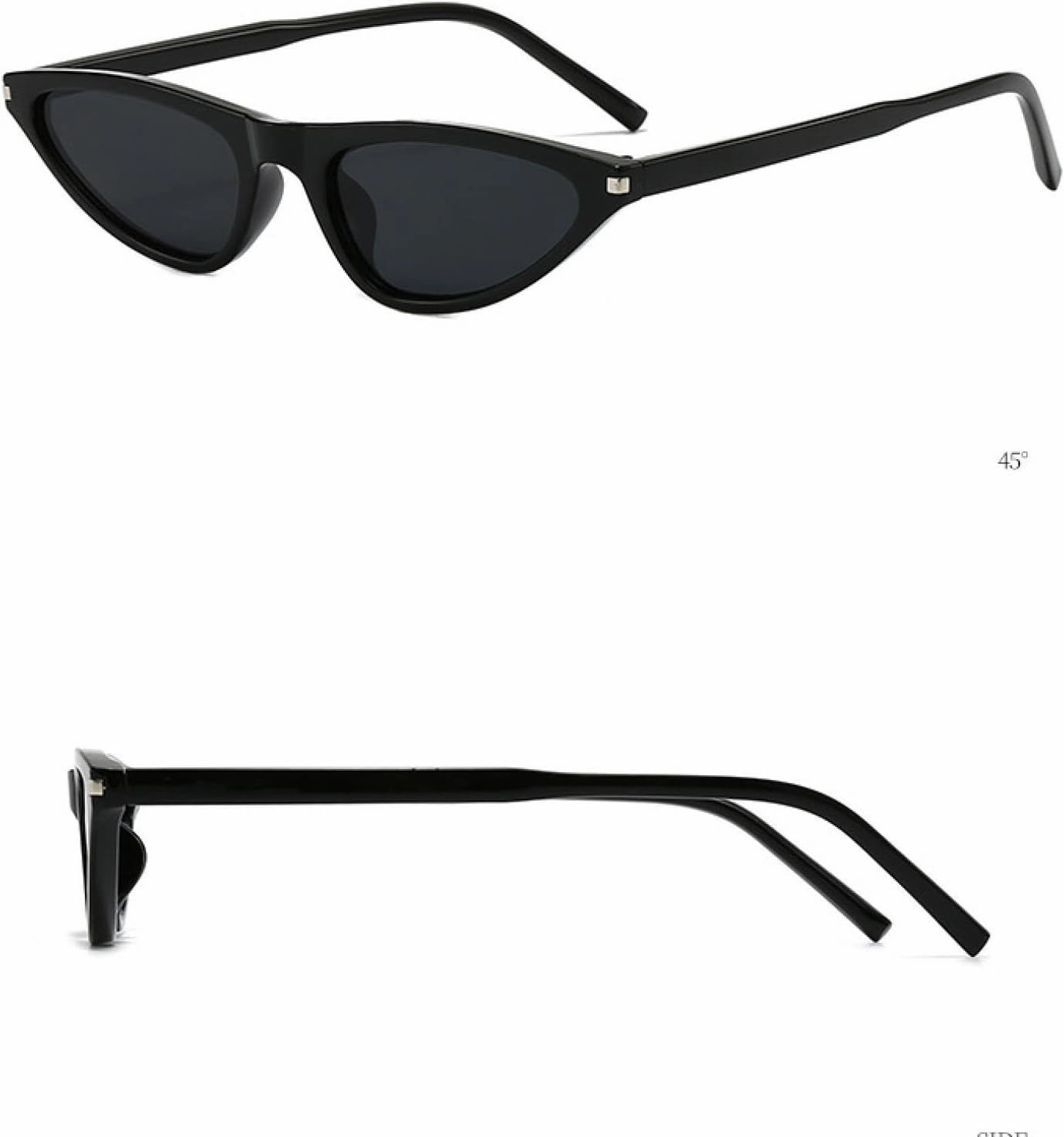 Vintage Trendy Small Frame Cat Eye Women Sunglasses Luxury Men Sunglasses Travel Driving Shades Uv400