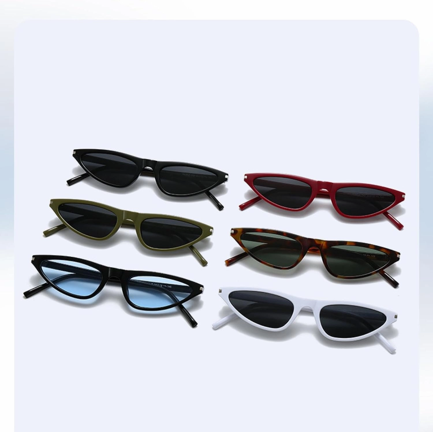 Vintage Trendy Small Frame Cat Eye Women Sunglasses Luxury Men Sunglasses Travel Driving Shades Uv400