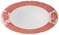 Vista Alegre Oscar De La Renta Coralina Large Oval