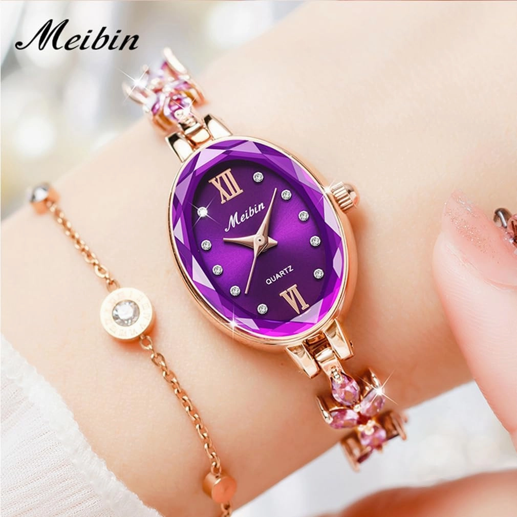 Watches for Women Green Bracelet Crystal Diamond Bangle Ladies Female Small Fashion Luxury Thin Waterproof Quartz Girls Wife Gifts Oval Gold Wrist Watch