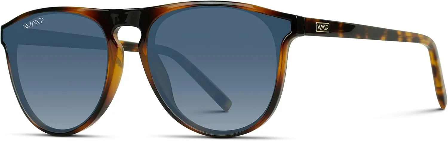 WearMe Pro Large Modern One Bridge Round Sunglasses