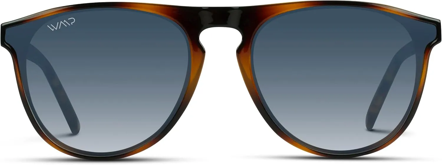 WearMe Pro Large Modern One Bridge Round Sunglasses