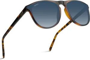 WearMe Pro Large Modern One Bridge Round Sunglasses