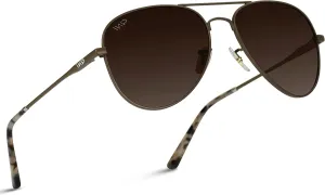 WearMe Pro - Polarized Pilot Style Classic Aviator Sunglasses