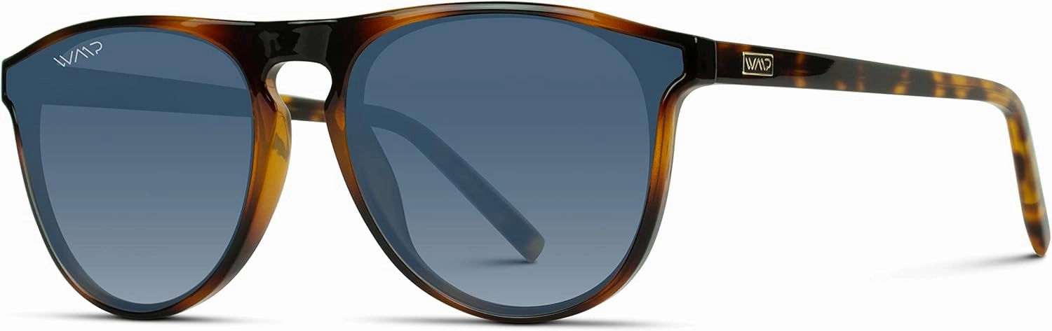 WearMe Pro Large Modern One Bridge Round Sunglasses