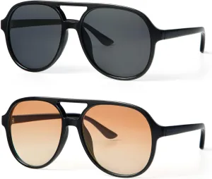 Womens Sunglasses Retro Oval 70s Polarized Sunglasses Aviator Classic Large Sun glasses Y2k Womens Shades