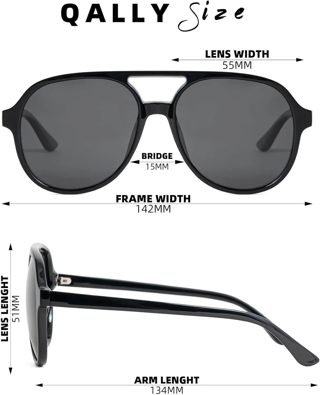 Womens Sunglasses Retro Oval 70s Polarized Sunglasses Aviator Classic Large Sun glasses Y2k Womens Shades