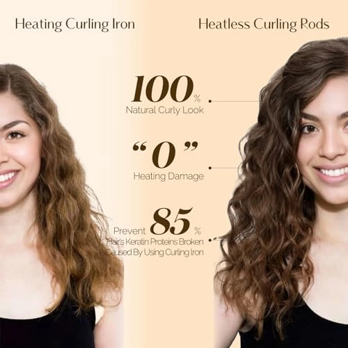 Yanibest Heatless Hair Curler to Sleep in, Overnight curl headband, No Heat Hair Curler Set with Hair Clip Scrunchies for Styling