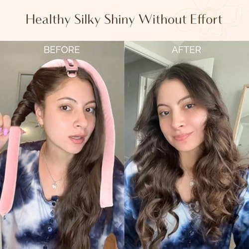 Yanibest Heatless Hair Curler to Sleep in, Overnight curl headband, No Heat Hair Curler Set with Hair Clip Scrunchies for Styling