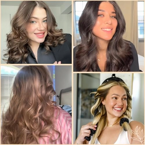 Yanibest Heatless Hair Curler to Sleep in, Overnight curl headband, No Heat Hair Curler Set with Hair Clip Scrunchies for Styling