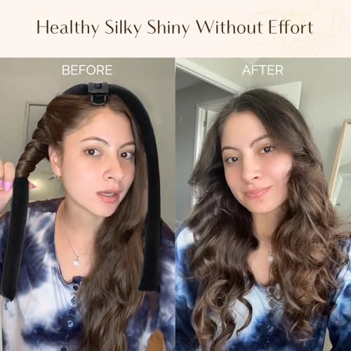 Yanibest Heatless Hair Curler to Sleep in, Overnight curl headband, No Heat Hair Curler Set with Hair Clip Scrunchies for Styling