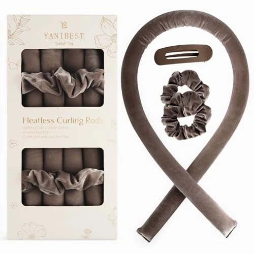 Yanibest Heatless Hair Curler to Sleep in, Overnight curl headband, No Heat Hair Curler Set with Hair Clip Scrunchies for Styling