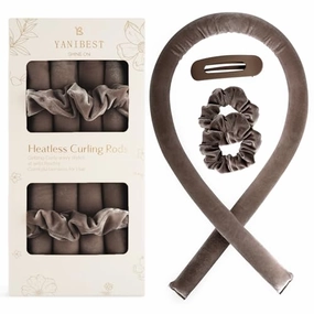 Yanibest Heatless Hair Curler to Sleep in, Overnight curl headband, No Heat Hair Curler Set with Hair Clip Scrunchies for Styling