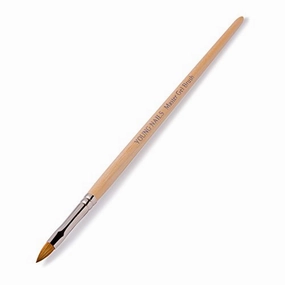 Young Nails Master Gel Sculptor - Standard Size Oval Brush for Gel Application & Precision, French Tips, Natural Hair Bristles, Nail Brushes for Acrylic Application, Nail Art and Gel Nails