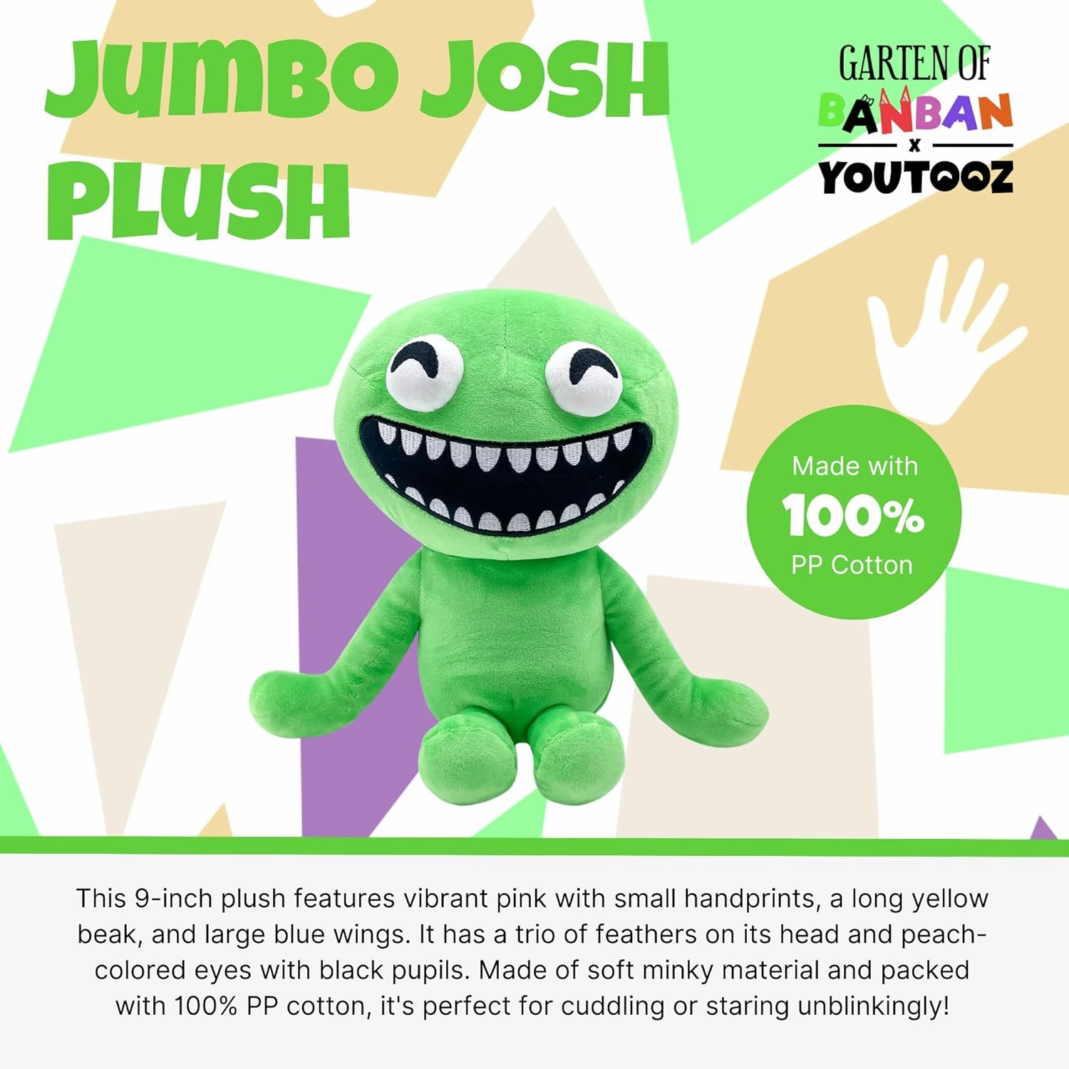 Youtooz Jumbo Josh Garten of Banban Plush 1FT, Collectible Stuffed Josh From Garten of Banban Collection