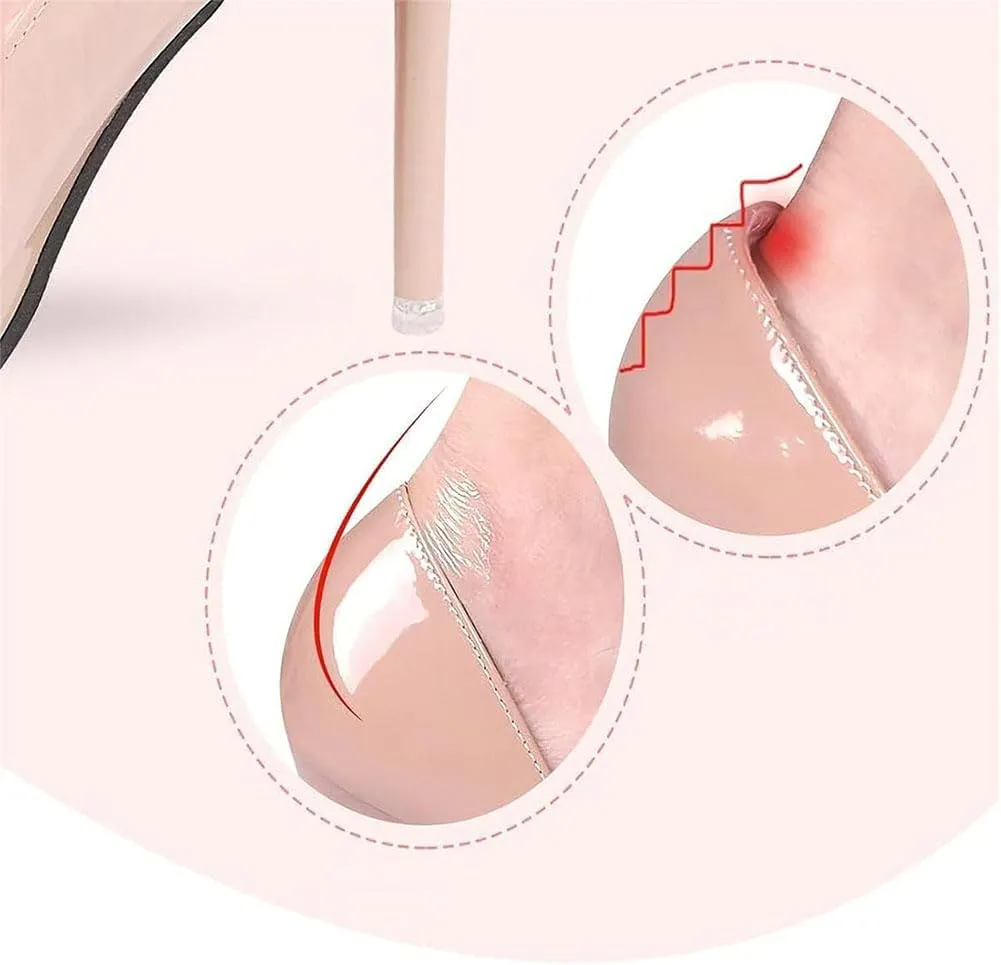 Zealburst Self Adhesive Invisible Heel Anti-Wear Sticker, 30/50/100Pcs Waterproof Anti Wear Double-Sided Foot Rubbing, No Displacement Heel Protector Sticker, Anti Wear Foot Cushion (100Pcs)